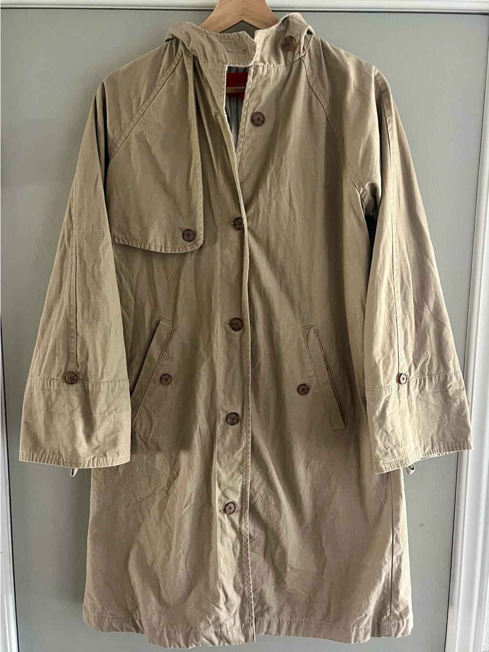 Joe Fresh Khaki Hooded Trenchcoat Jacket